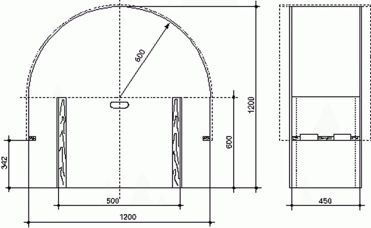 как сделать арку из гипсокартона замеры