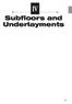 Subfloors and Underlayments