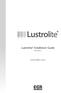 Lustrolite Installation Guide