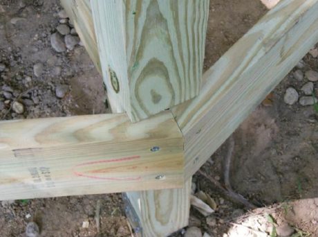 Joists in notches