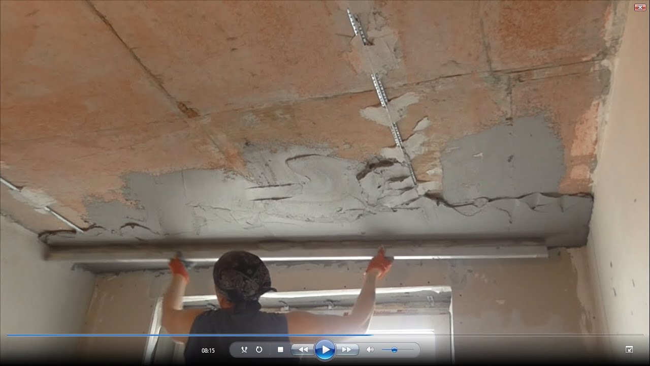  правильно оштукатурить потолок: Штукатурка потолка: как штукатурить .