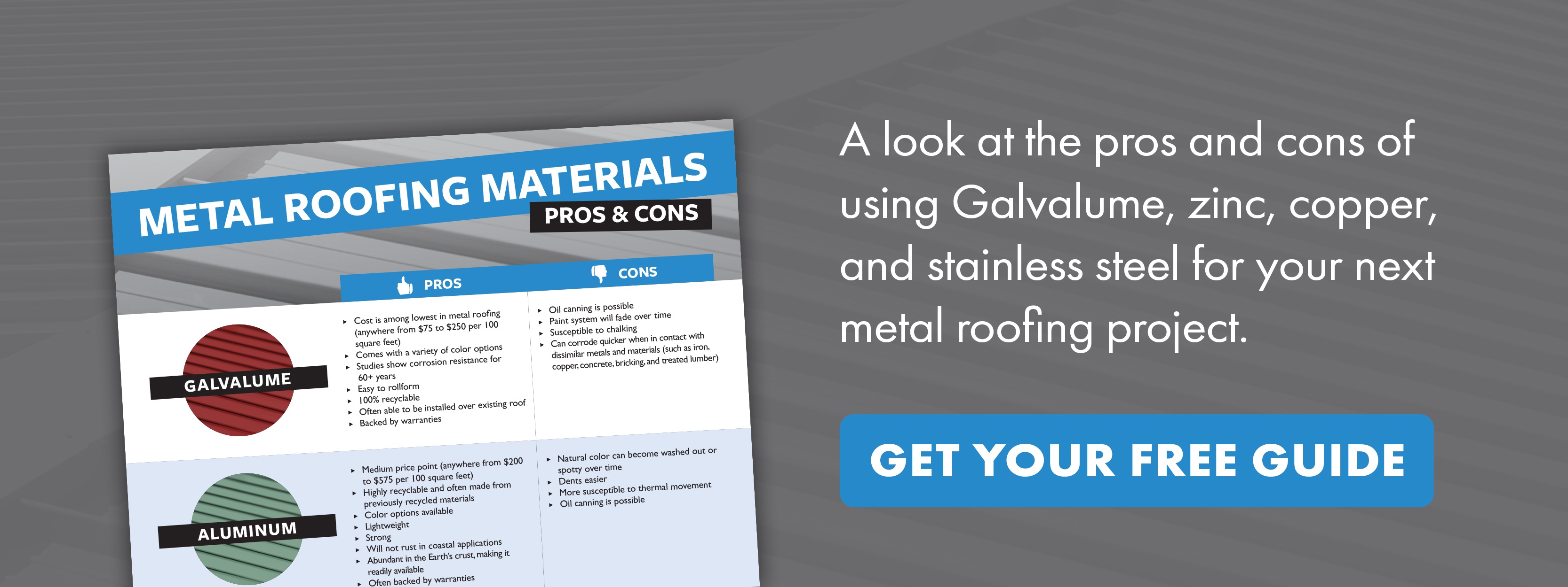 Metal Roofing Materials Pros & Cons Guide - Embed
