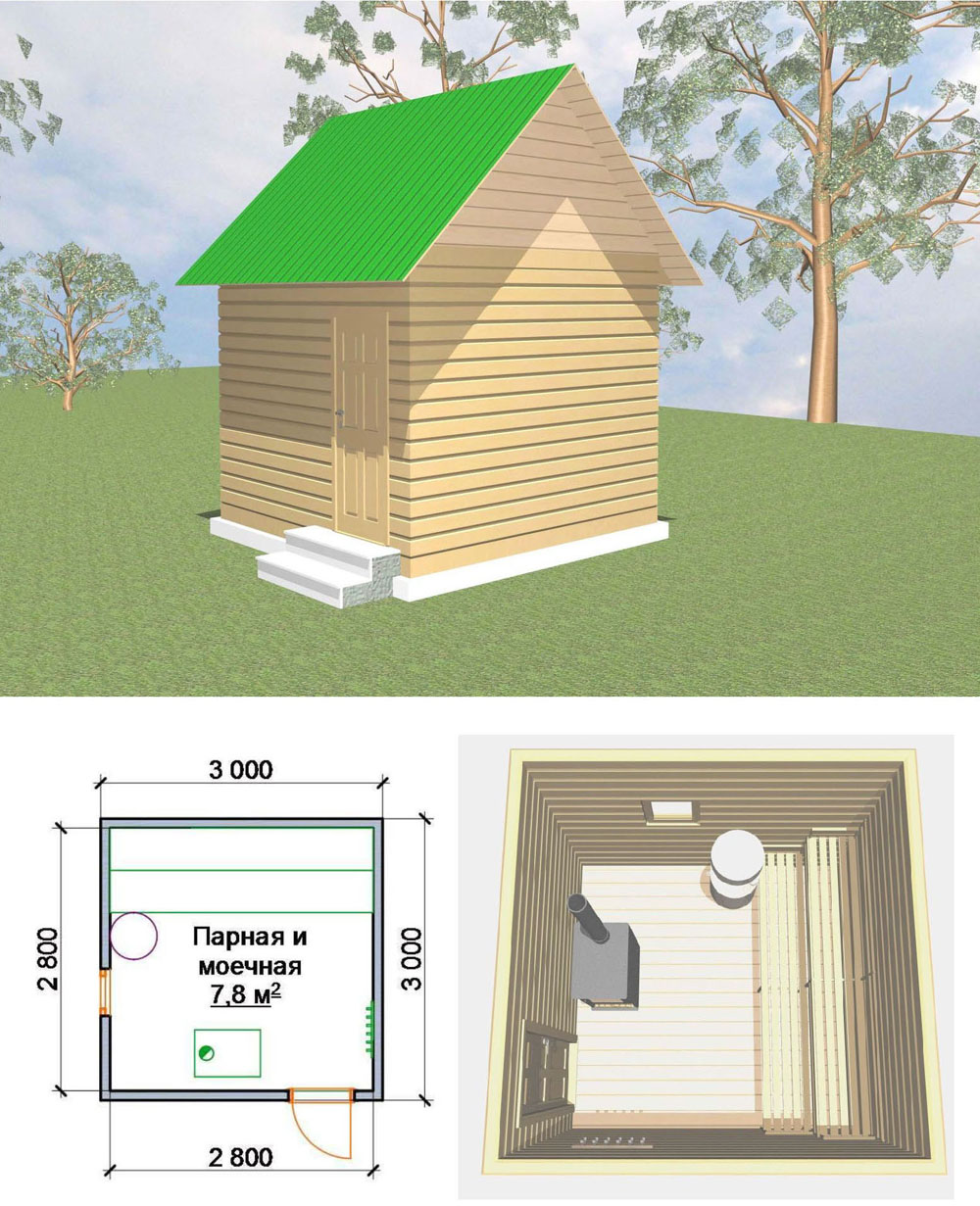 Баня для дачи проекты