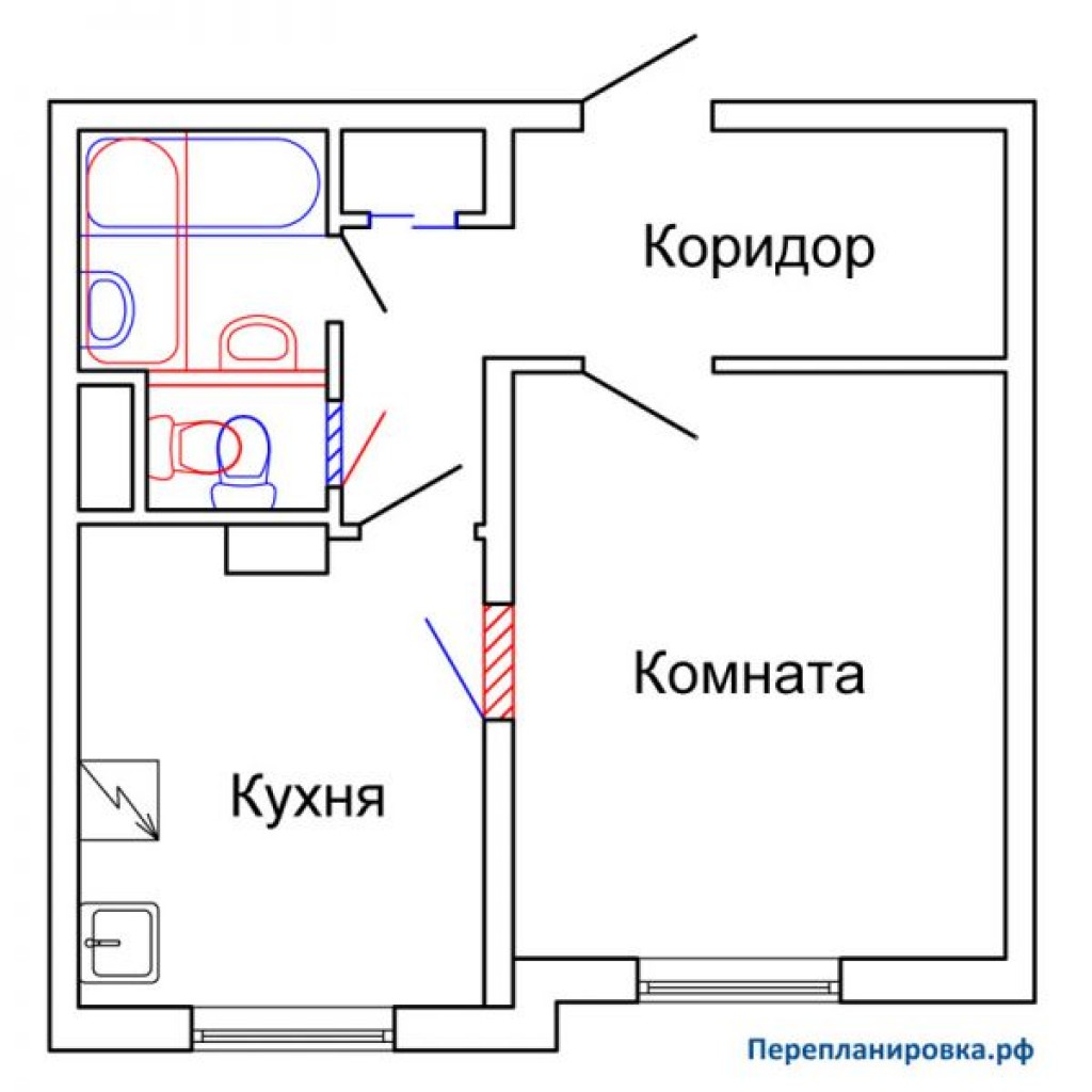 Схема квартиры 2 комнатной