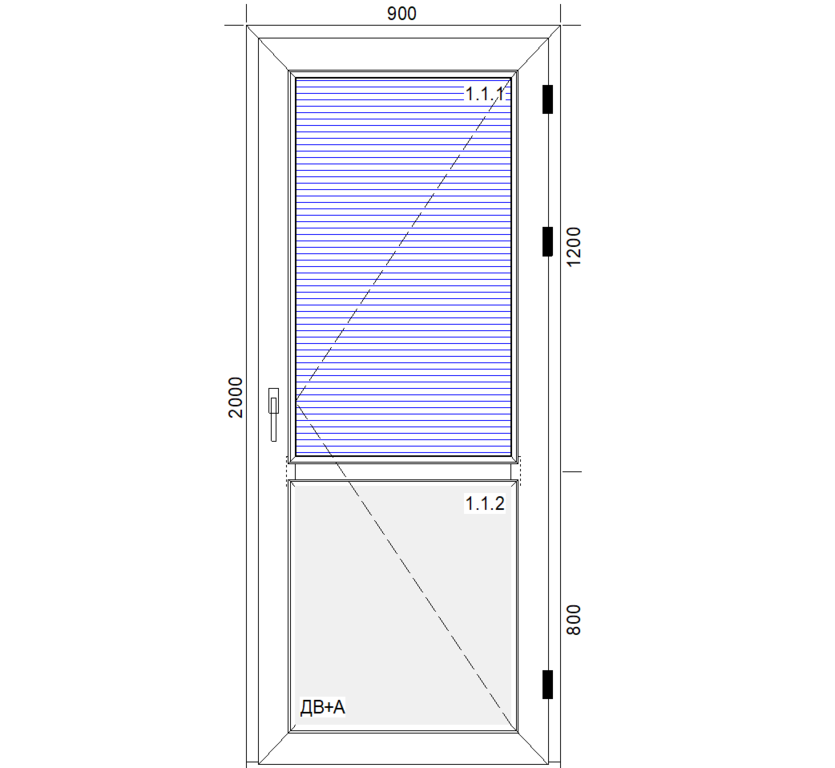 Пластиковая дверь схема