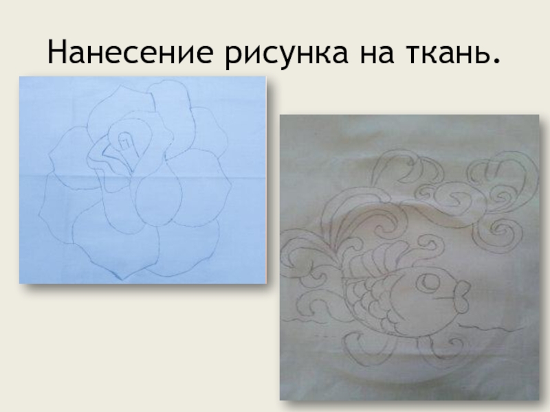 Нанесенный рисунок