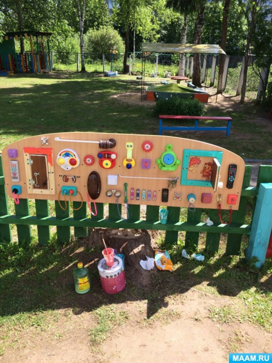 Украшение площадки в детском саду