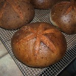 Enjoying breads baking.