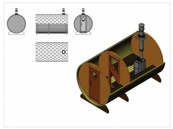 Баня бочка своими руками стоимость чертежи и размеры