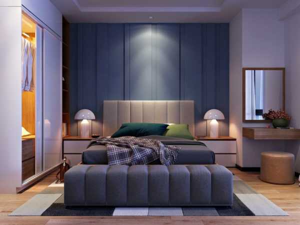 Освещение в спальной комнате в современном стиле