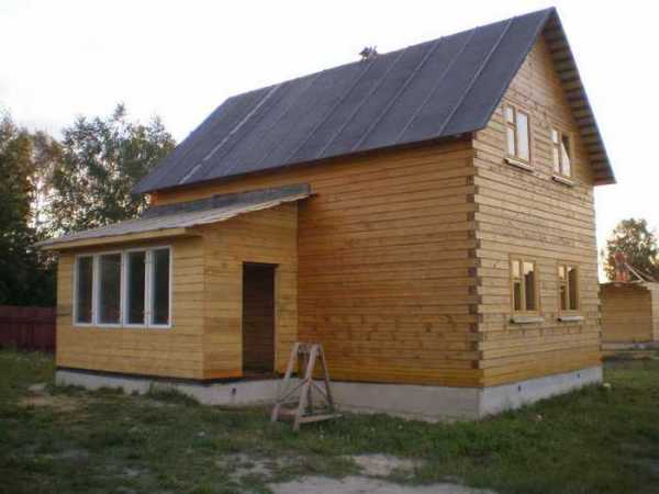 Как построить пристрой к деревянному дому из бруса – к бревенчатому .