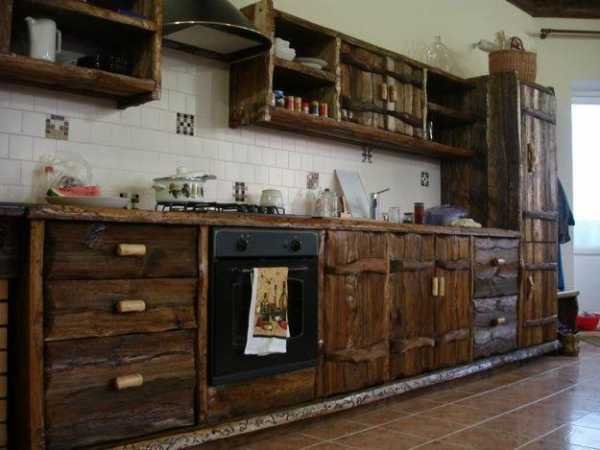 Кухонная мебель своими руками из дерева для дома и дачи