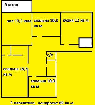 Проект квартиры ленинградка