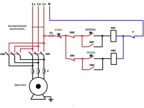 Простая схема подключения электродвигателя