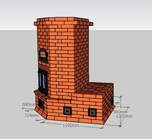 Проект печи из кирпича заказать