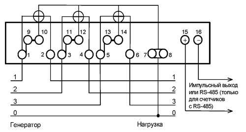 Схема подключения трехфазного счетчика меркурий 231 прямого включения