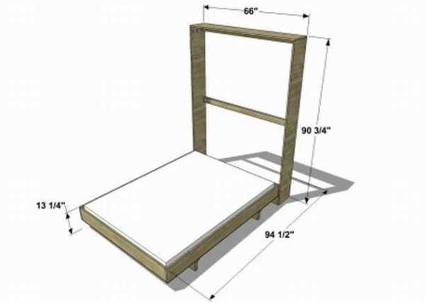 Шкаф кровать своими руками 1600х2000 чертежи вертикально