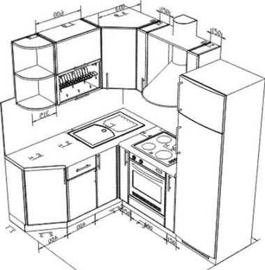 Кухня прага угловая схема сборки