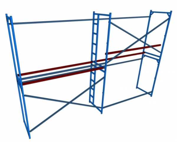 Схема установки лесов