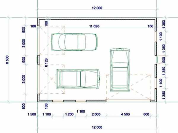 Гараж на 3 машины